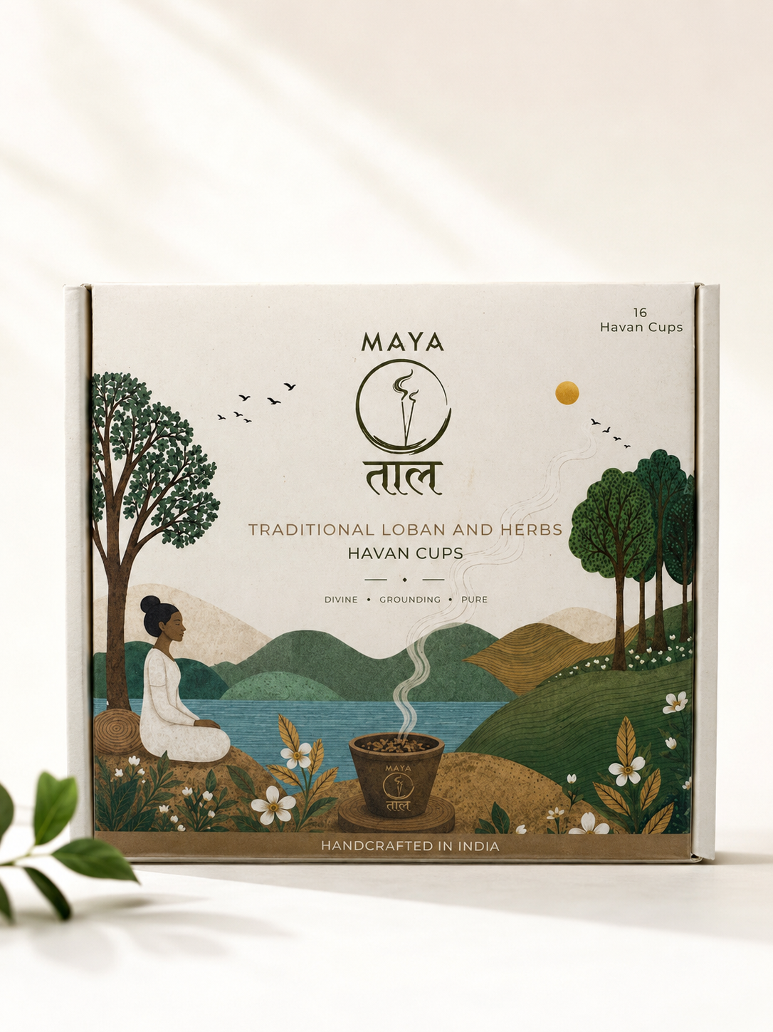 Traditional Loban and Herbs Havan Cups
