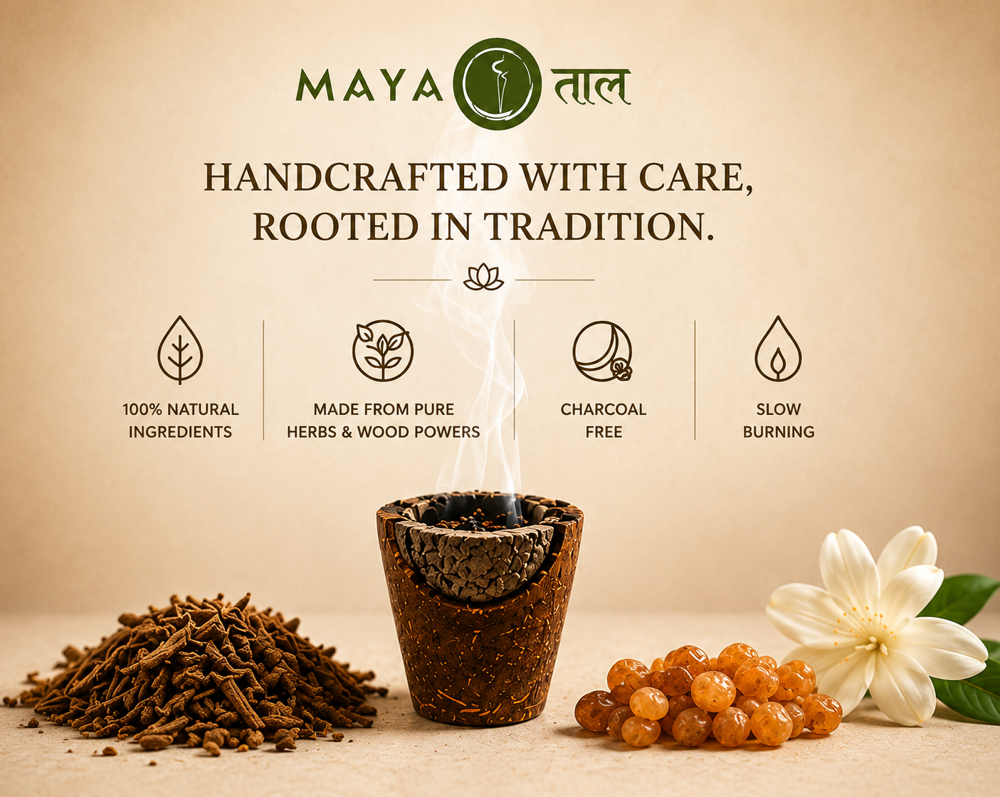 Traditional Loban and Herbs Havan Cups